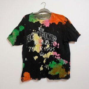 Notorious B.I.G Tour 1995 Mens Tie Dye Short‎ Sleeve T-Shirt